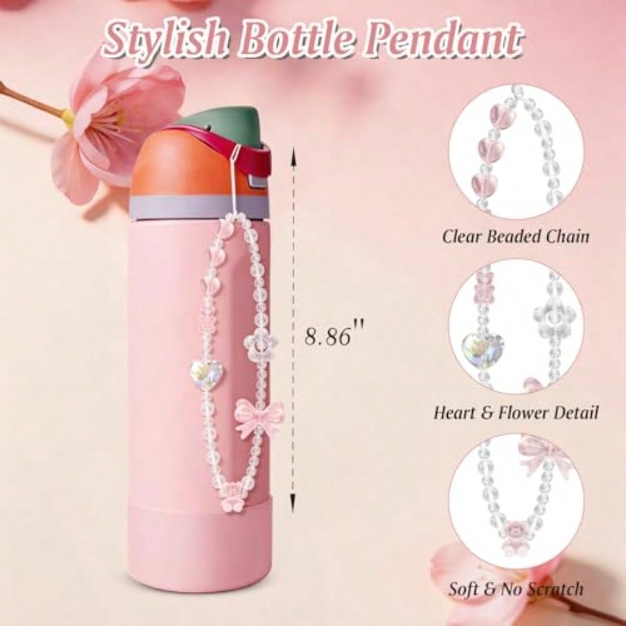 🛡️ Silicone Boot & Charm Set for 24oz Water Bottles – Protective Anti-Slip Bottom Sleeve