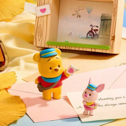 🍂 MINISO Disney Winnie the Pooh Autumn Outing Series Blind Box – Landscape Resin Collectible (1 Random Box)