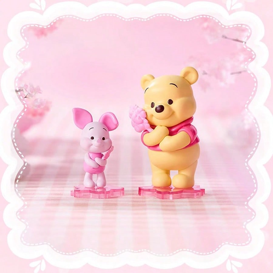 🌸 MINISO Disney Cherry Blossom Season Series Spring Whispers Blind Box – Mystery PVC Collectible Figure (1 Random Box)