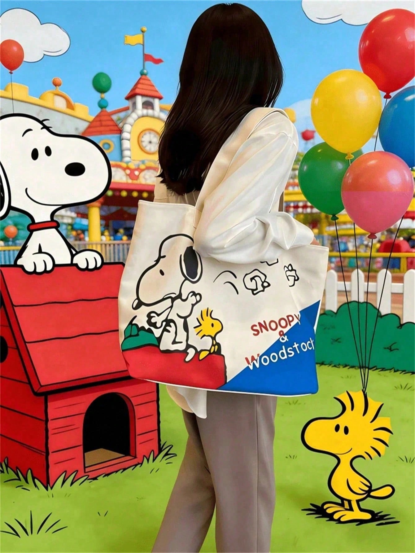Snoopy Waterproof Makeup Bag – Travel Cosmetic Storage Pouch & Toiletry Organizer