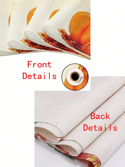 🌈 4-Pack Colorful Retro Plaid Placemats – Heat-Resistant Dining Table Mats for Kitchen & Coffee Bar