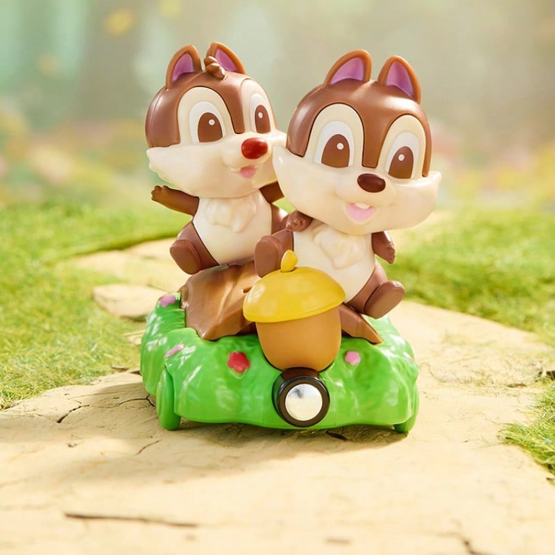 🚗 MINISO Disney Classic Characters Blind Box – Fun Bumper Car & Steam Train Mystery Figure (1 Random Box)