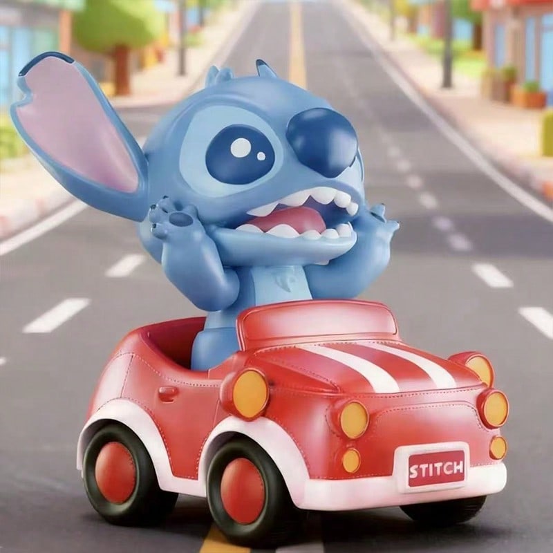 🚗🚂 MINISO Disney Classic Characters Fun Bumper Car & Steam Train Blind Box – Mystery Collectible Figure (1 Random Box)