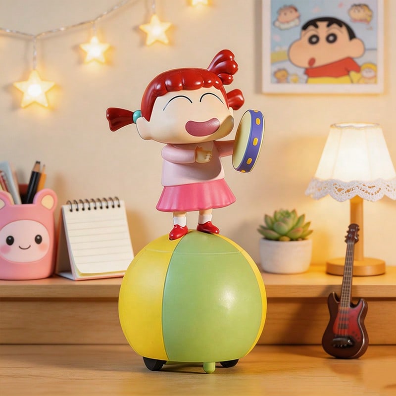 🌟 MINISO Crayon Shin-chan Swing Band Series Blind Box – Kasukabe Defense Force Collectible (1 Random Box)