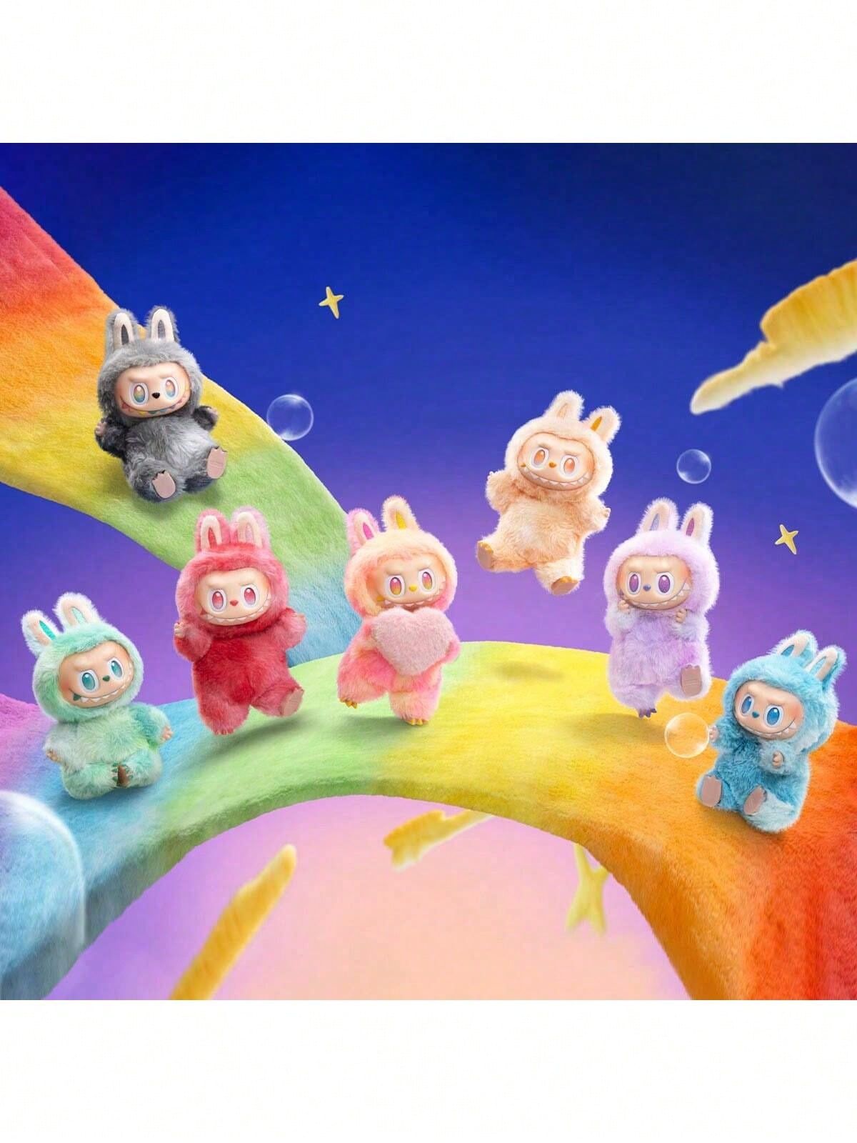 ) 🧸 POP MART Labubu THE MONSTERS 3.0 Plush Keychain Blind Box – Authentic Mystery Collectible (1 Box)