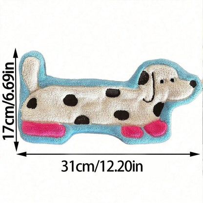 Creative Dachshund Hanging Hand Towel – Cute Coral Fleece Kitchen & Bathroom Towel