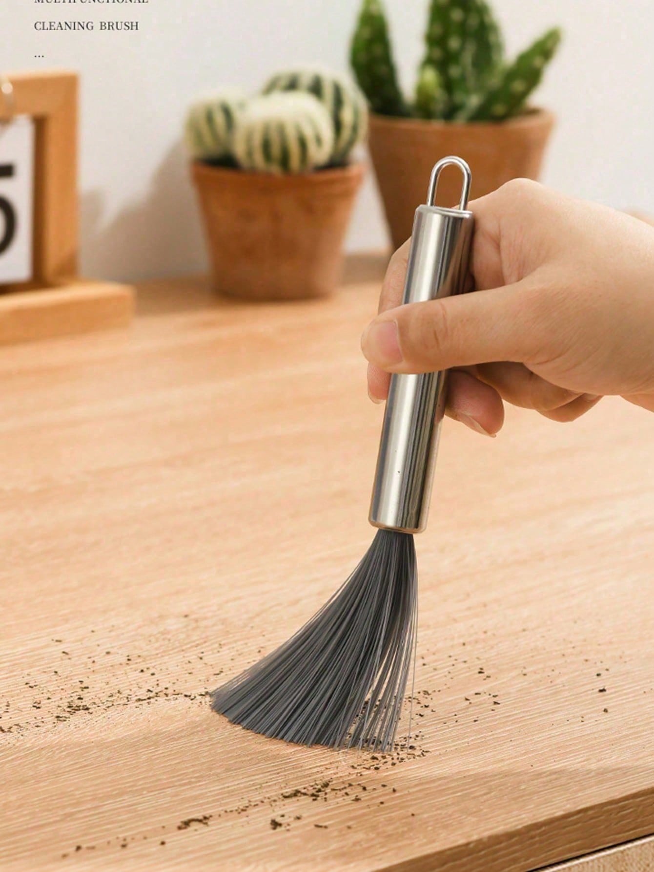 🧹 Long Handle Cleaning Brush – Stainless Steel Multi-Purpose Scrub Brush