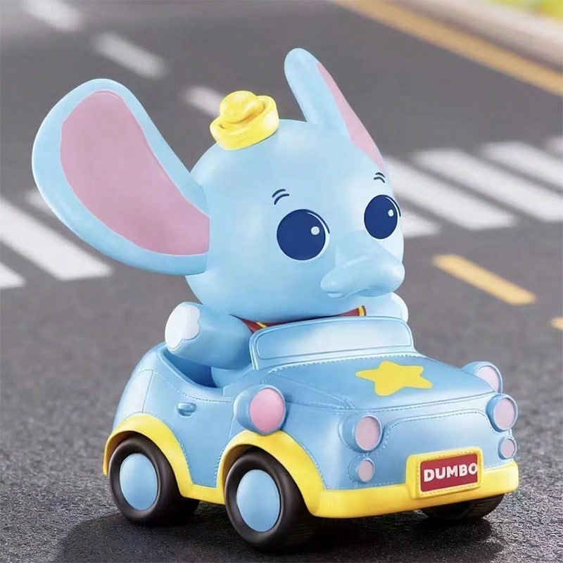 🚗🚂 MINISO Disney Classic Characters Fun Bumper Car & Steam Train Blind Box – Mystery Collectible Figure (1 Random Box)