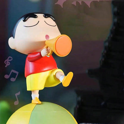 🌟 MINISO Crayon Shin-chan Swing Band Series Blind Box – Kasukabe Defense Force Collectible (1 Random Box)