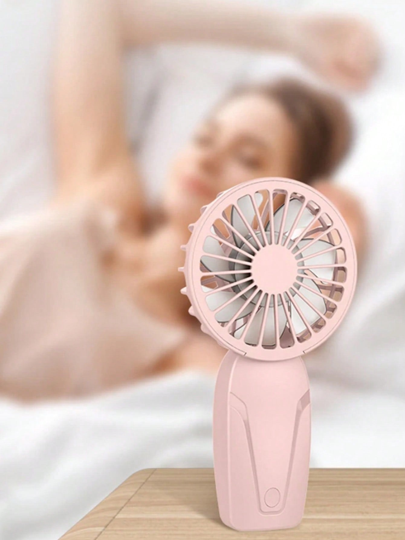 Mini Portable Handheld Fan – USB Rechargeable 7-Blade Cooling Fan