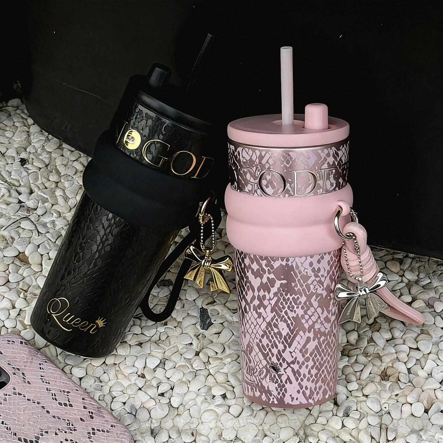 🥤 24oz Stainless Steel Tumbler – Leak-Proof Insulated Travel Mug with Lid & Straw