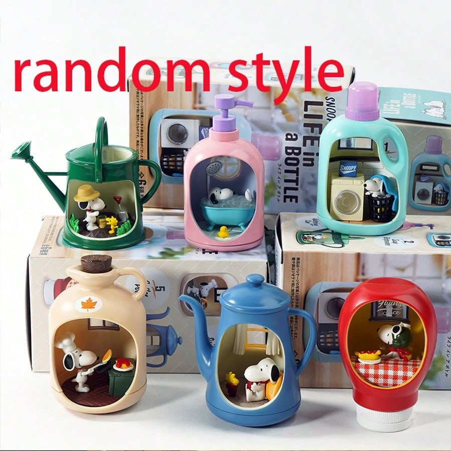 🥜 Handmade Cartoon Peanut Dog Bottle Landscape Blind Box – Mini Mystery Collectible (1 Random Style)