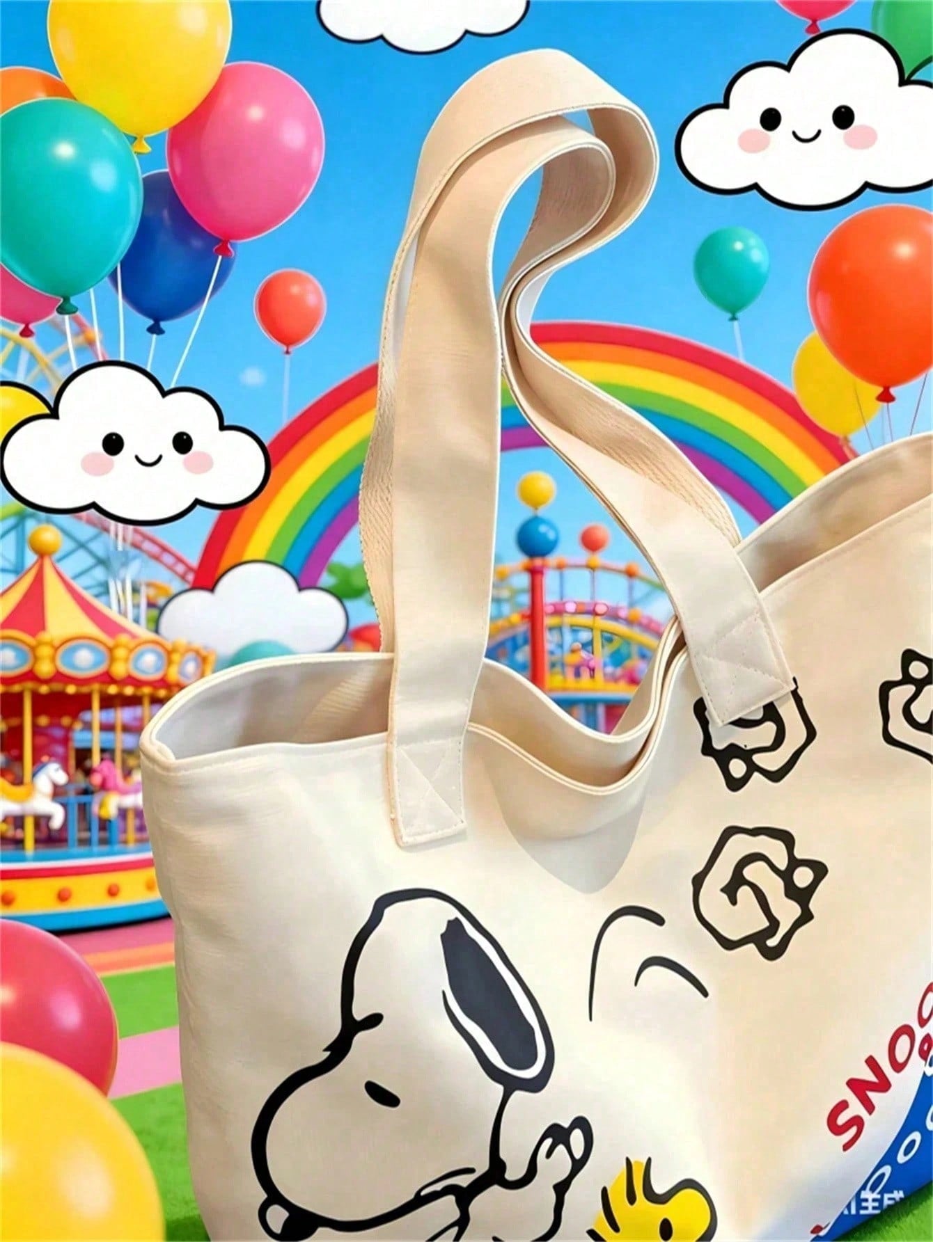 Snoopy Waterproof Makeup Bag – Travel Cosmetic Storage Pouch & Toiletry Organizer