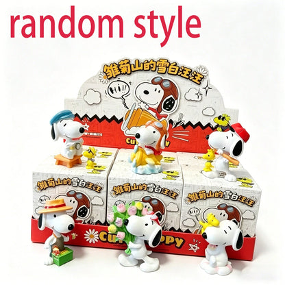 🐾 SNOOPY Vintage Peanuts Handmade Mystery Box – Mini Collectible Figurine (1 Random Style)