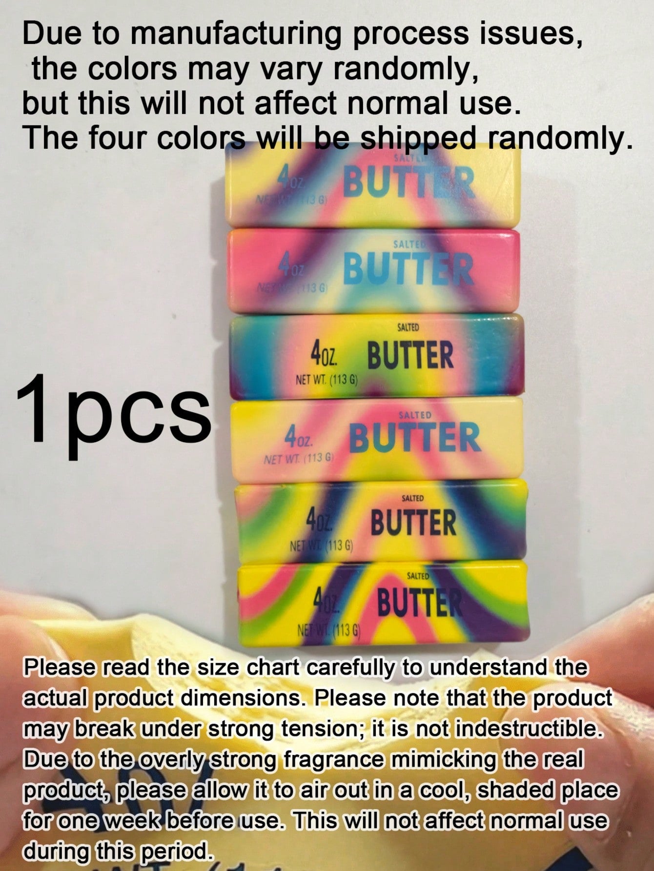 Rainbow Butter Squeeze Toy – Slow Rebound Stress Relief Sensory Squishy