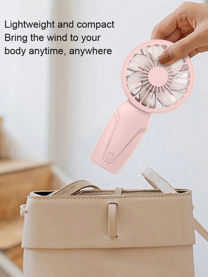 Mini Portable Handheld Fan – USB Rechargeable 7-Blade Cooling Fan