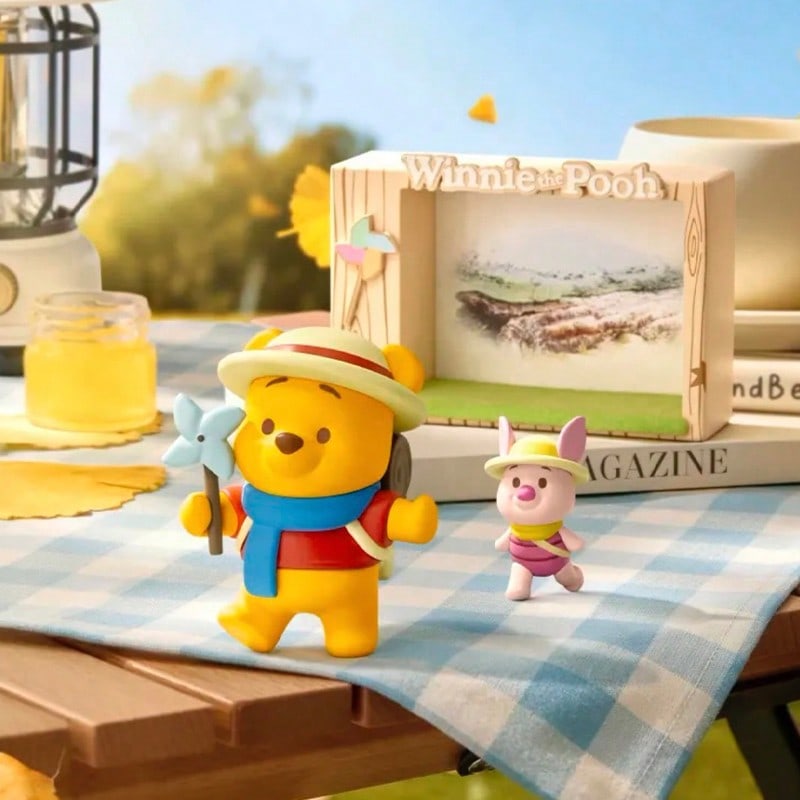 🍂 MINISO Disney Winnie the Pooh Autumn Outing Series Blind Box – Landscape Resin Collectible (1 Random Box)