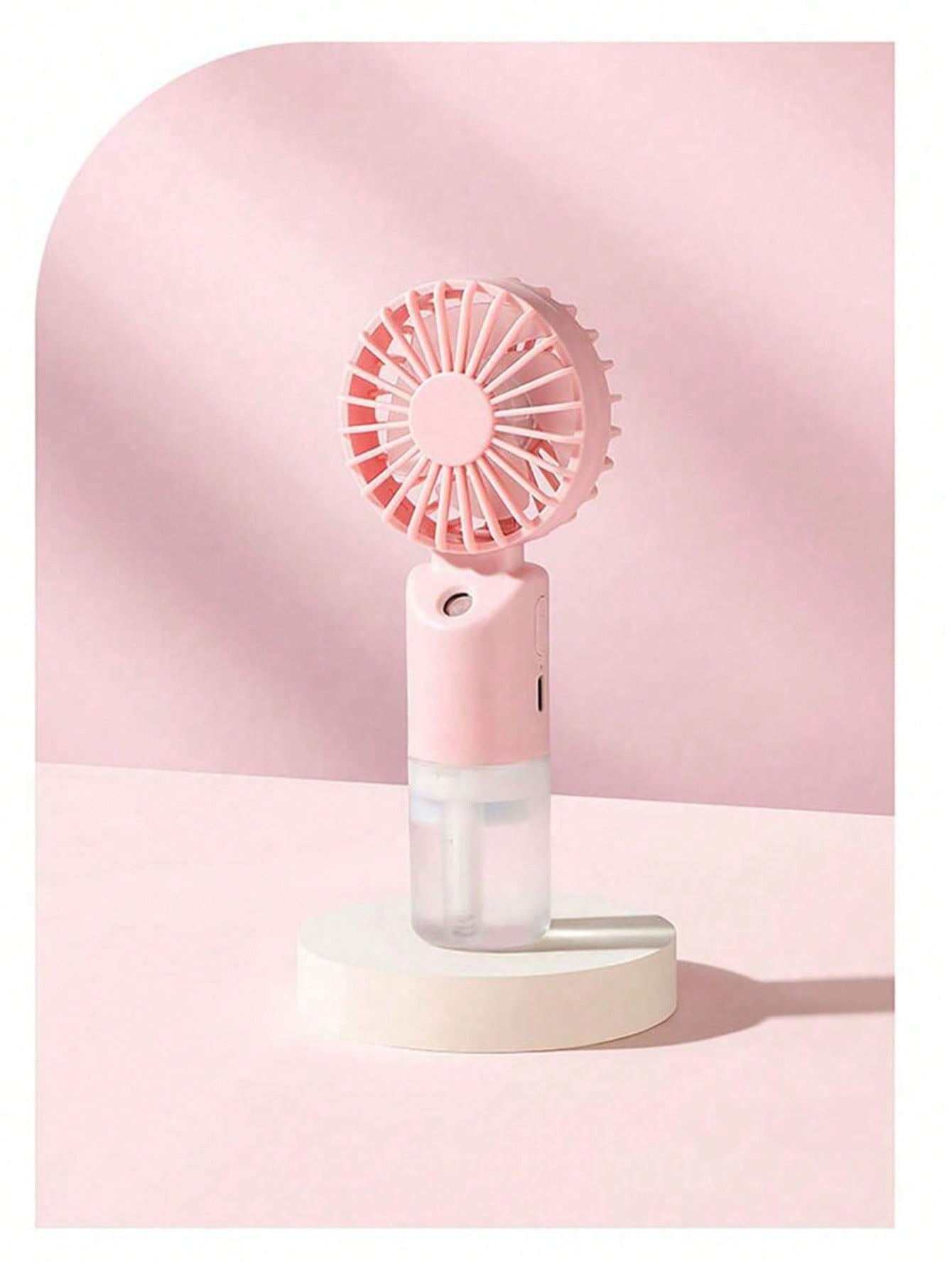 Mini Handheld Mist Fan – Portable Rechargeable Cooling Fan with Humidifying Spray
