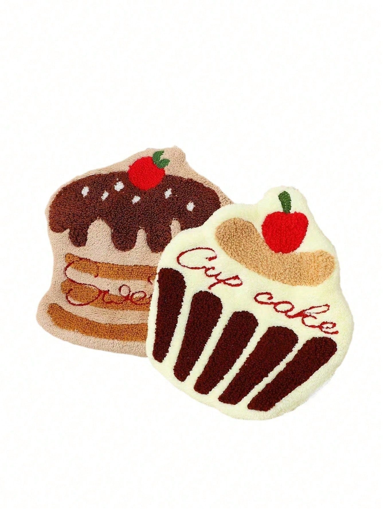 🧁 Cute Cartoon Cake Hanging Hand Towel – Soft Kitchen & Bathroom Dish Cloth(2Pcs)