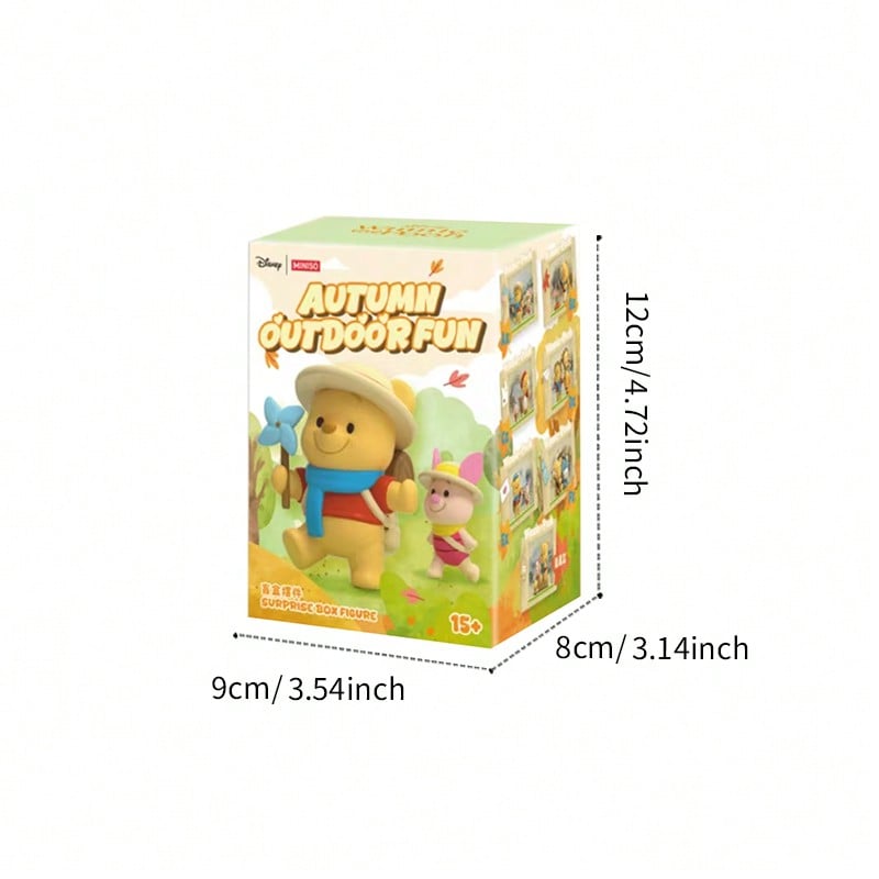 🍂 MINISO Disney Winnie the Pooh Autumn Outing Series Blind Box – Landscape Resin Collectible (1 Random Box)