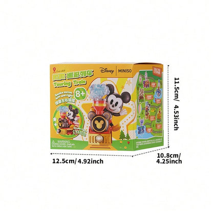🚗 MINISO Disney Classic Characters Blind Box – Fun Bumper Car & Steam Train Mystery Figure (1 Random Box)