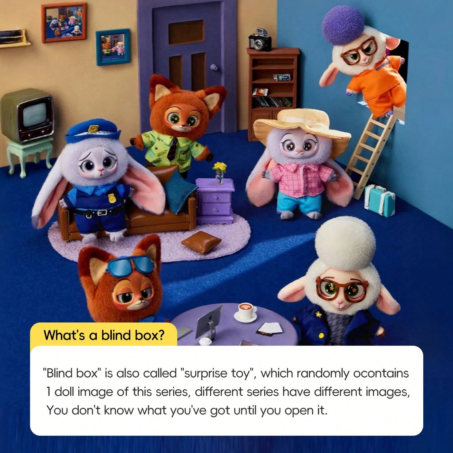 🦊 MINISO Disney Zootopia Series Blind Box – Vinyl Mystery Collectible Figure (1 Random Box)