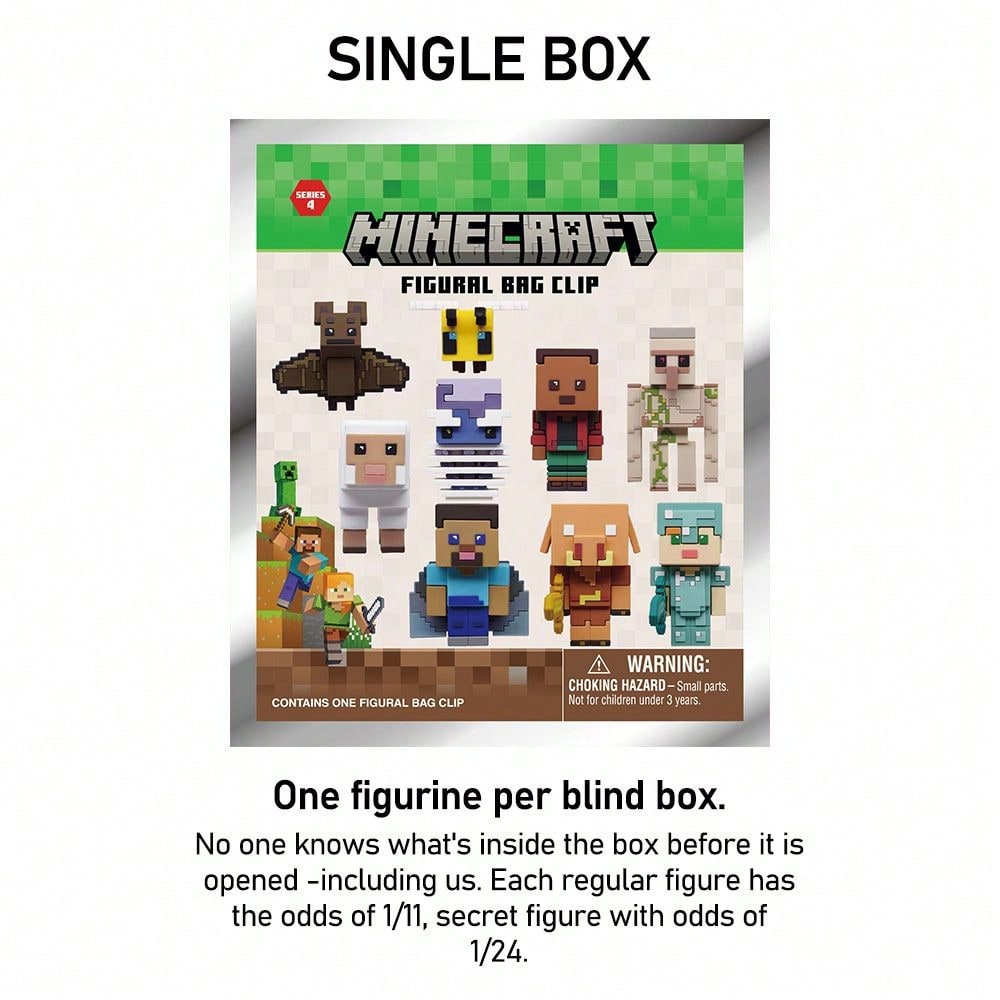 🎁 Monogram Official Licensed 3D Character Blind Box Keychain – Mystery Backpack Charm  MN-37060 (1 Random Box)