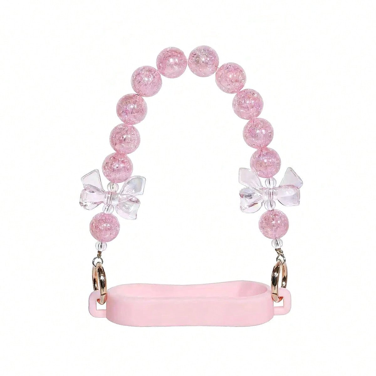 🎀 Beaded Water Bottle Charm Strap – Bow Lanyard Accessory for 20–40oz Tumblers Multicolor
