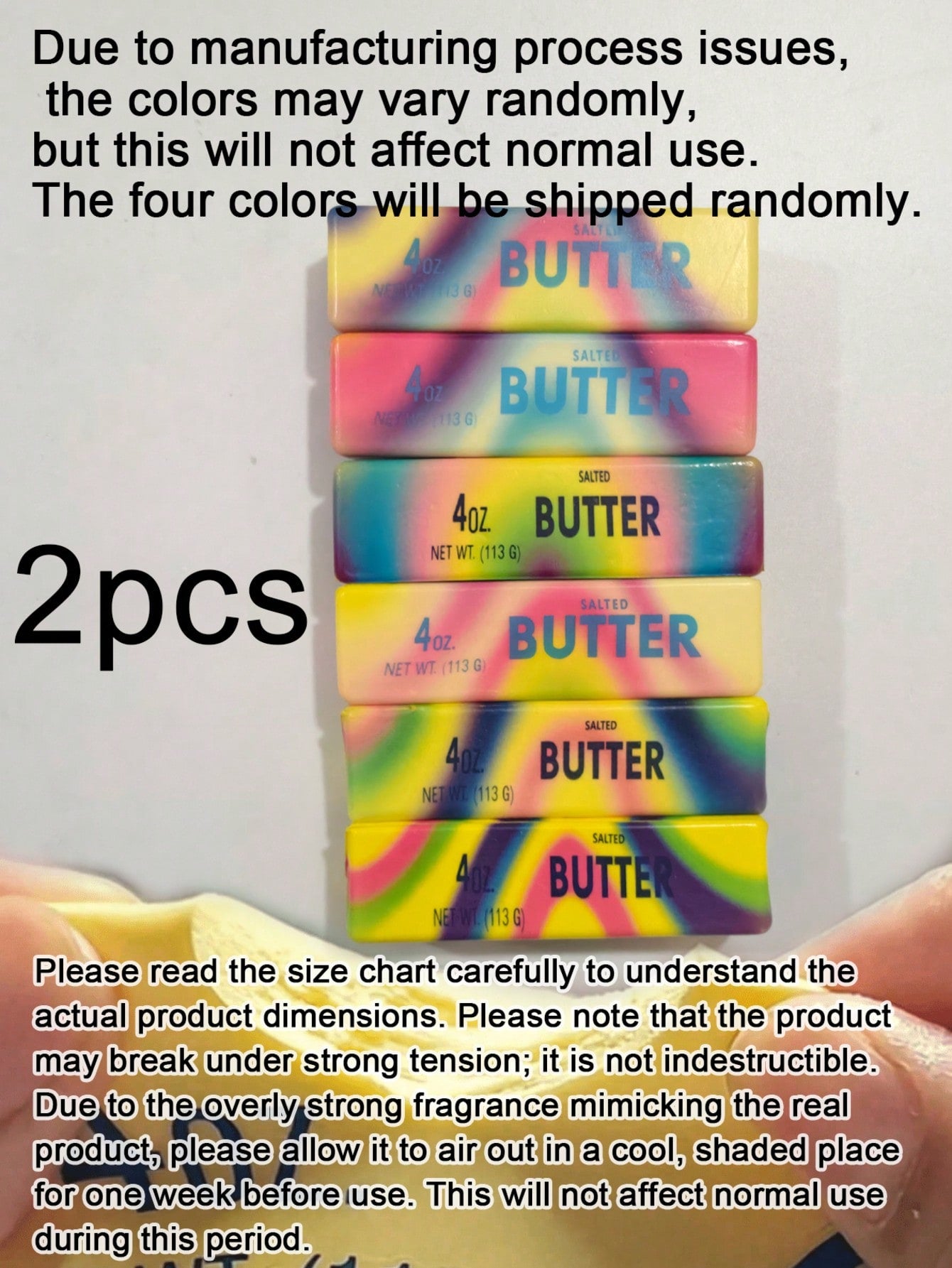 Rainbow Butter Squeeze Toy – Slow Rebound Stress Relief Sensory Squishy