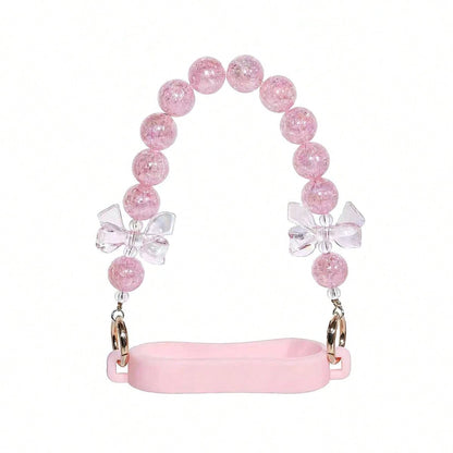 🎀 Beaded Water Bottle Charm Strap – Bow Lanyard Accessory for 20–40oz Tumblers Multicolor
