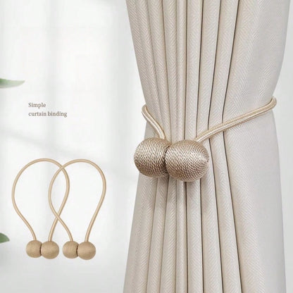 🧲 2-Pack Magnetic Curtain Tiebacks – No-Drill Curtain Holdbacks with Modern Earbud-Inspired Design