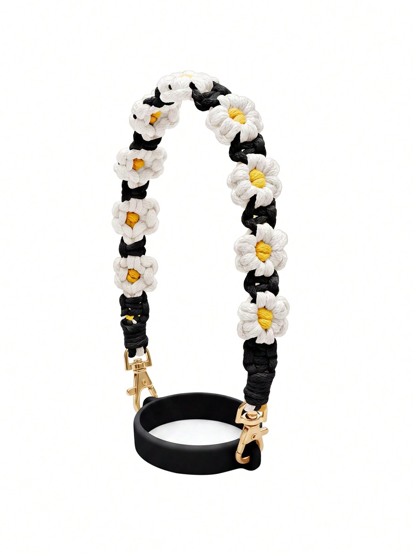 🎀 Beaded Water Bottle Charm Strap – Bow Lanyard Accessory for 20–40oz Tumblers (Flower Handle)