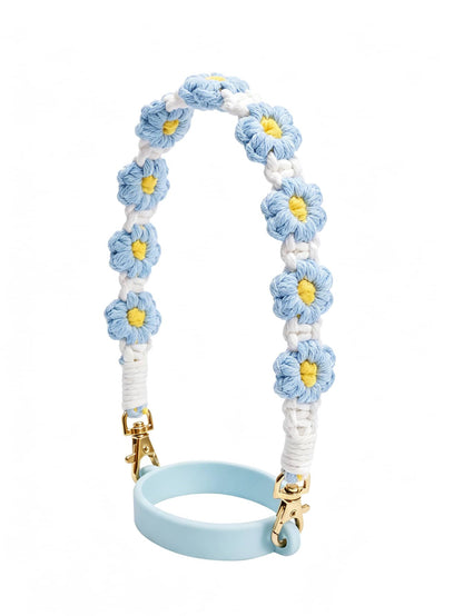 🎀 Beaded Water Bottle Charm Strap – Bow Lanyard Accessory for 20–40oz Tumblers (Flower Handle)