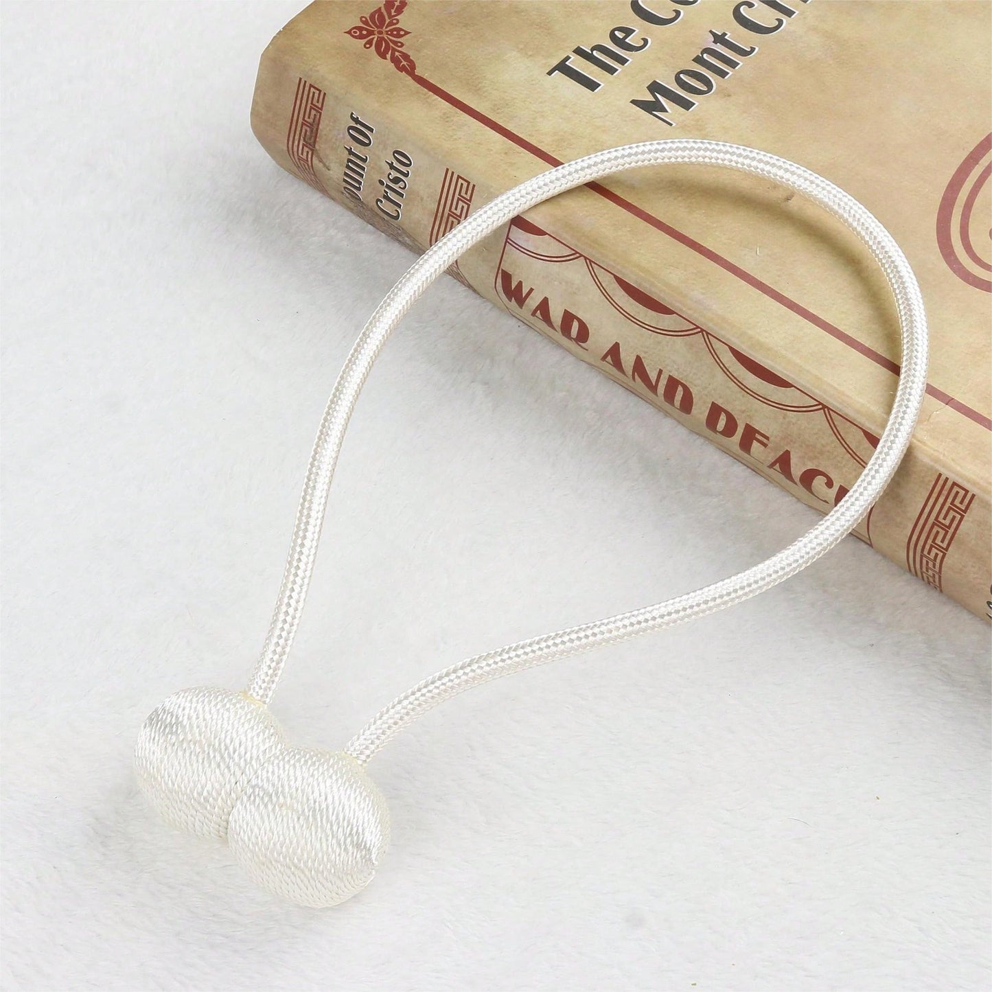 🧲 2-Pack Magnetic Curtain Tiebacks – No-Drill Curtain Holdbacks with Modern Earbud-Inspired Design