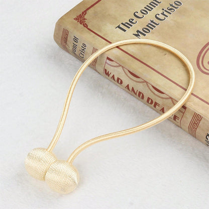 🧲 2-Pack Magnetic Curtain Tiebacks – No-Drill Curtain Holdbacks with Modern Earbud-Inspired Design
