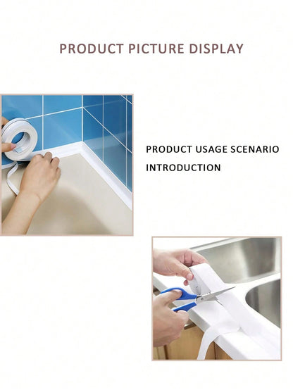 Waterproof Sealing Tape for Kitchen, Bathroom, Toilet & Tile Gaps – Mold-Resistant Caulk Strip for Corners & Seam Lines