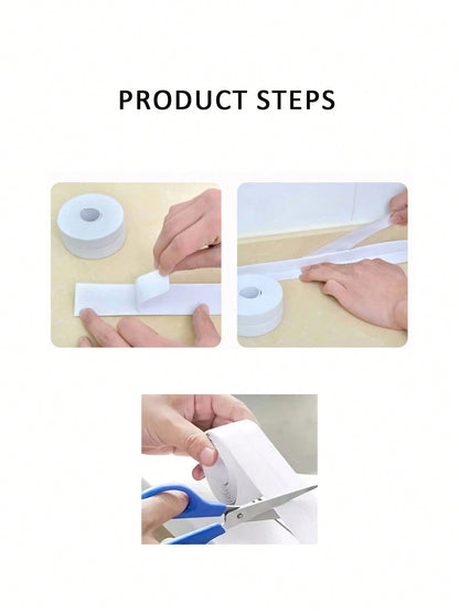 Waterproof Sealing Tape for Kitchen, Bathroom, Toilet & Tile Gaps – Mold-Resistant Caulk Strip for Corners & Seam Lines