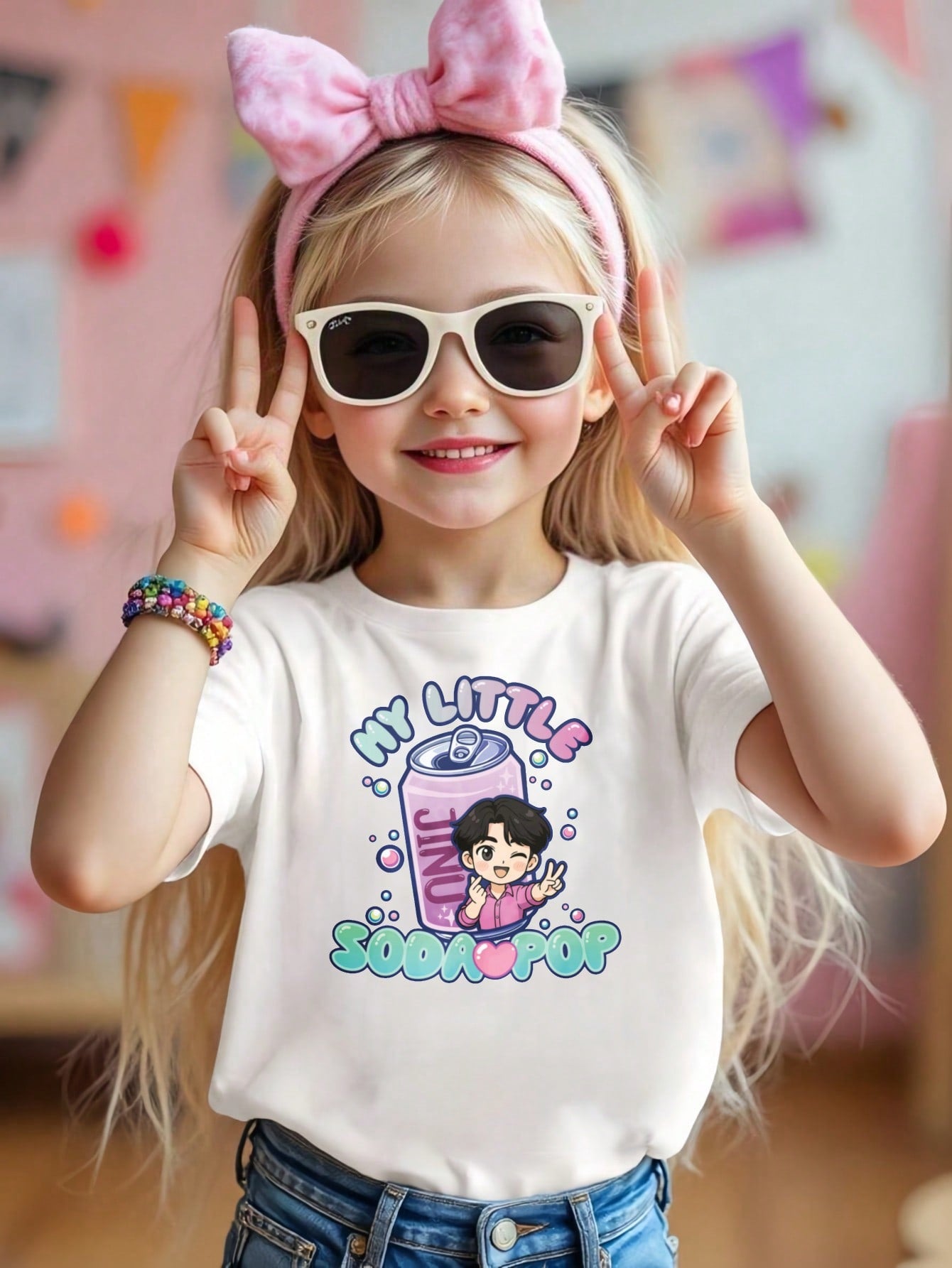 My Little Soda Pop Kids Graphic T-Shirt – 100% Cotton Casual Tee for Boys & Girls (3T–13Y)