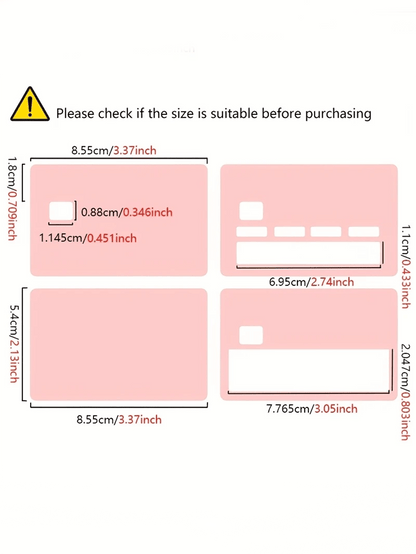 4Pcs Butterfly Credit/Debit Card Stickers – Colorful PVC Cartoon Card Skins, Fashionable & Durable