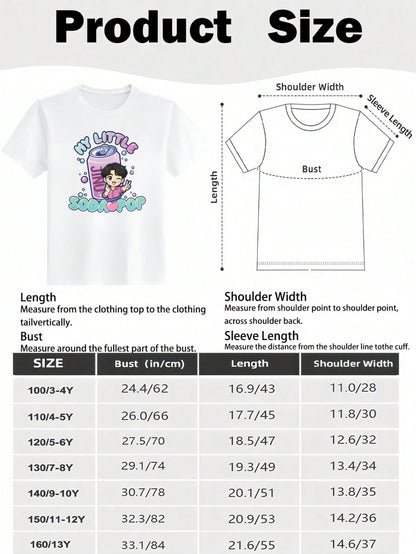 My Little Soda Pop Kids Graphic T-Shirt – 100% Cotton Casual Tee for Boys & Girls (3T–13Y)