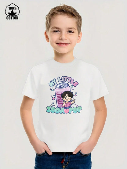 My Little Soda Pop Kids Graphic T-Shirt – 100% Cotton Casual Tee for Boys & Girls (3T–13Y)