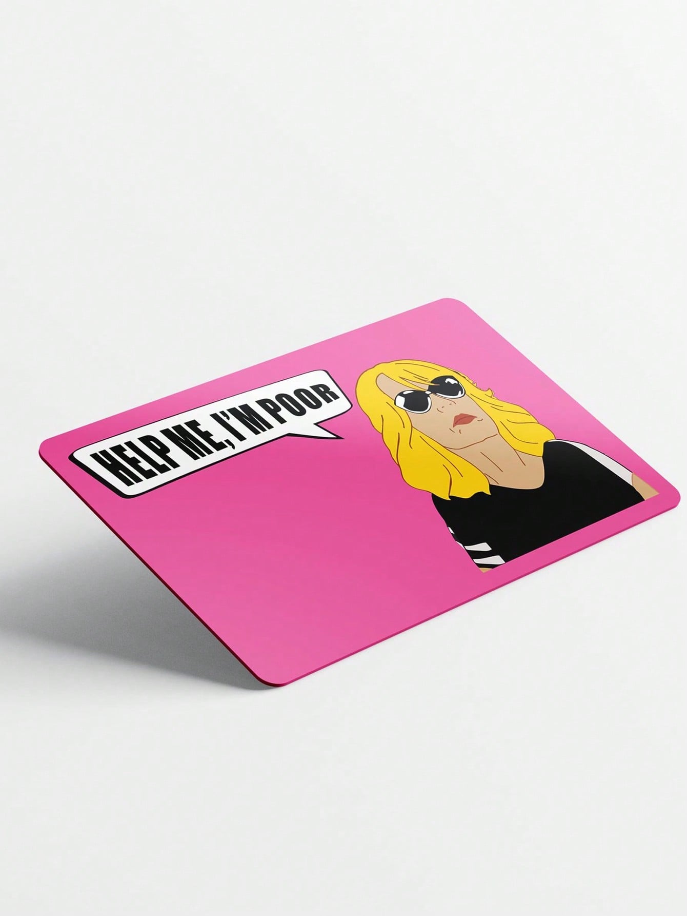 Funny Pink Credit Card Stickers – 1Pc/3Pcs Set, Durable Decorative Card Skins for Bank, Debit & Transportation Cards