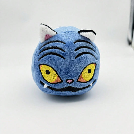 K-POP Demon Hunters Plush Toy — Cute Blue Tiger Stuffed Animal, Kawaii Anime Style Collectible Doll (Official Licensed K-POP Gift)