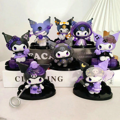 Sanrio Random Style 1Pc Or 8Pcs Kuromis Blind Box Werewolf Series High-Looking Action Figure Doll Anime Character Surprise Boxed Cute Collectible Model Decorations Decorative Accessories Hello Kittys Cat (Some Parts May Be Random)