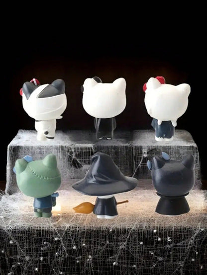 Sanrio Halloween Figurine Set – 12pcs Hello Kitty & Friends Collectible PVC Toys, Birthday & Holiday Gifts