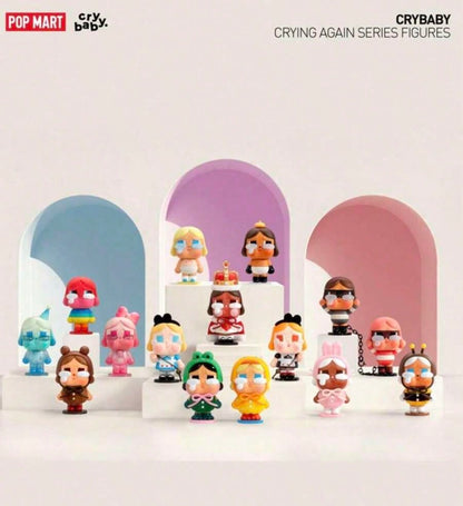 POP MART CRYBABY Tear Factory Collection; Resin Face Pendant; 100% Authentic - Bag & Car Pendant - Holiday Gift Doll - Sealed Mystery Box - Random Sealed Collectible (One Box Only) Final Sell