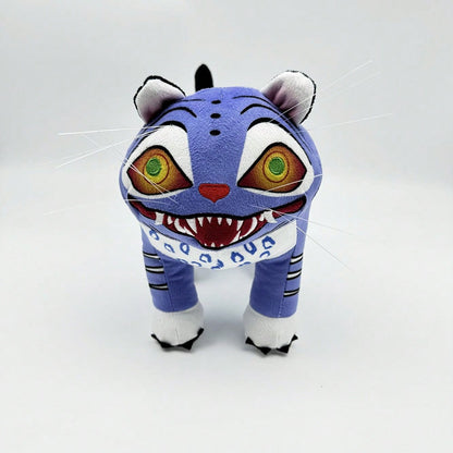 K-POP Demon Hunters Plush Toy — Cute Blue Tiger Stuffed Animal, Kawaii Anime Style Collectible Doll (Official Licensed K-POP Gift)