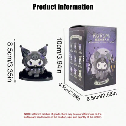 Sanrio Random Style 1Pc Or 8Pcs Kuromis Blind Box Werewolf Series High-Looking Action Figure Doll Anime Character Surprise Boxed Cute Collectible Model Decorations Decorative Accessories Hello Kittys Cat (Some Parts May Be Random)