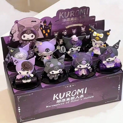 Sanrio Random Style 1Pc Or 8Pcs Kuromis Blind Box Werewolf Series High-Looking Action Figure Doll Anime Character Surprise Boxed Cute Collectible Model Decorations Decorative Accessories Hello Kittys Cat (Some Parts May Be Random)