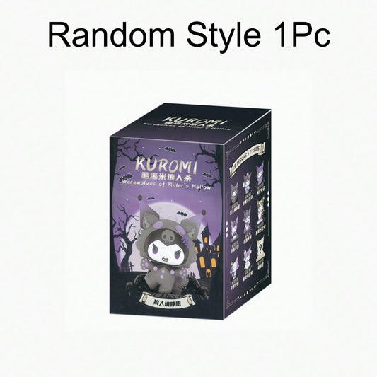 Sanrio Random Style 1Pc Or 8Pcs Kuromis Blind Box Werewolf Series High-Looking Action Figure Doll Anime Character Surprise Boxed Cute Collectible Model Decorations Decorative Accessories Hello Kittys Cat (Some Parts May Be Random)